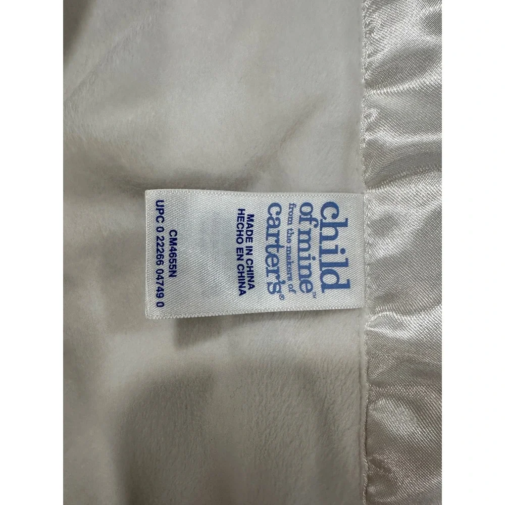 Child of Mine by‎ Carters White Sherpa Baby Blanket Thank Heaven For Little Ones